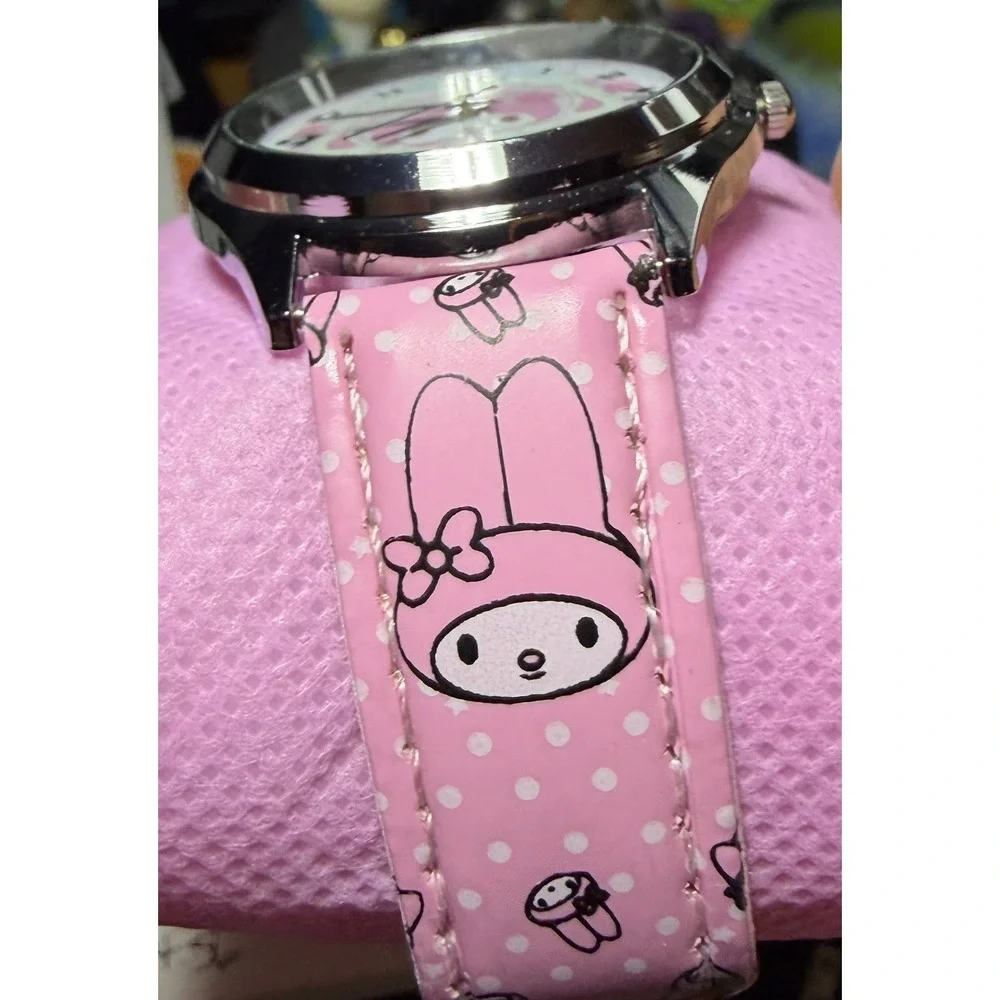 Sanrio‎ My Melody Wristwatch Kids Pink Polka Dot Strap New
